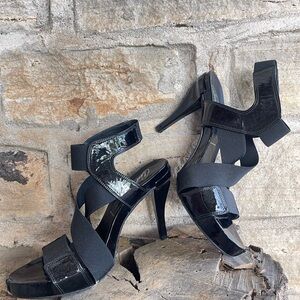 Elegant Black Strappy Heels